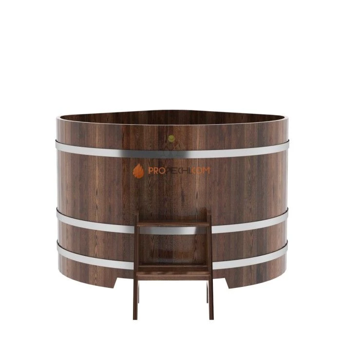 Купель BentWood угловая из мореной лиственницы 1,37х1,37