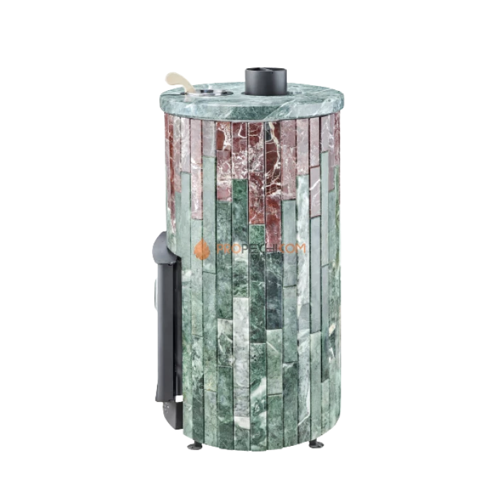 Дровяная печь для бани Ферингер Уют-18 до 18 м³ - Змеевик + Россо Леванте