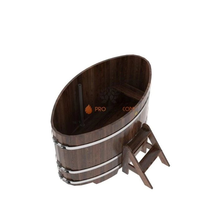 Купель BentWood овальная из мореной лиственницы 0,92х1,66