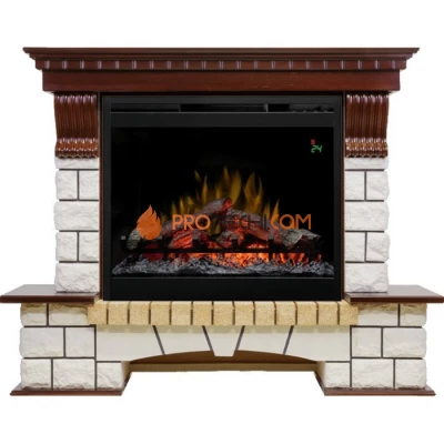 Каминокомплект Dimplex Pierre Luxe - Темный дуб / Белый с очагом Symphony 26 inch DF2624L-INT