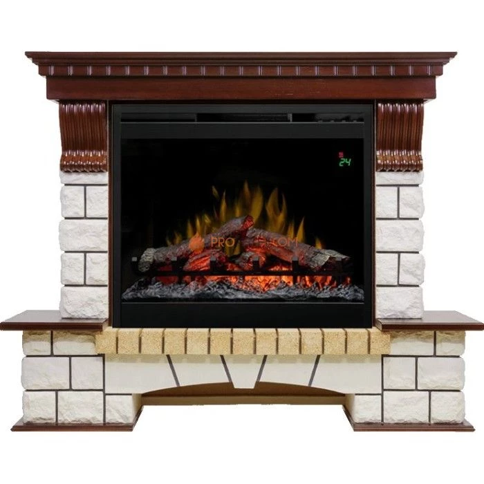 Каминокомплект Dimplex Pierre Luxe - Темный дуб / Белый с очагом Symphony 26 inch DF2624L-INT