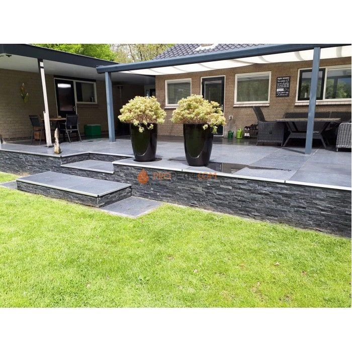 Панель Классик Кварцит Черный (600х150мм) упак. (7шт/0,63м2)