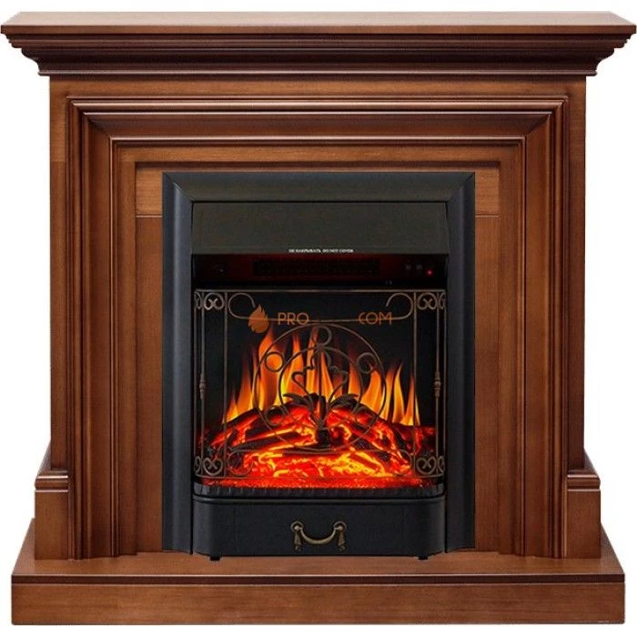 Каминокомплект Royal Flame Bradford - Орех с очагом Majestic FX Black