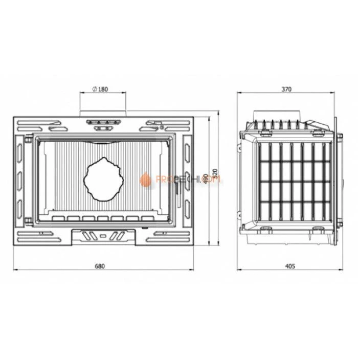 Каминная топка KAWMET W9a