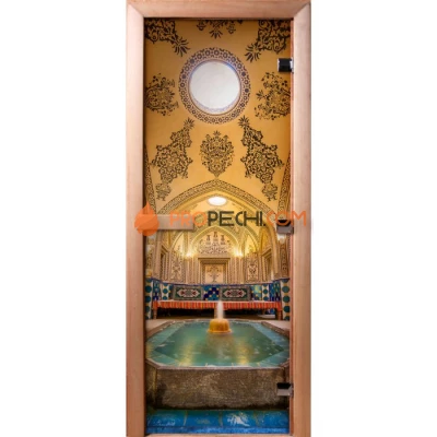 Дверь для бани DoorWood Фотопечать А027, 2100x800 мм