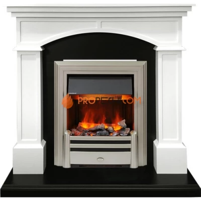 Каминокомплект Dimplex Langford - Белый с черным с очагом Chesford