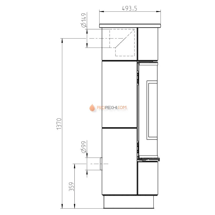 Печь-камин Thorma ATIKA Plus Serpentino