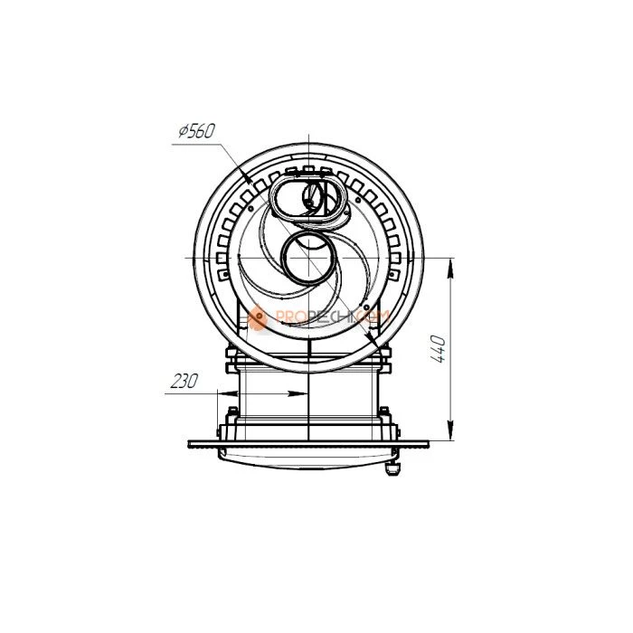 Чугунная печь для бани Атмосфера XL+ сетка нержавейка