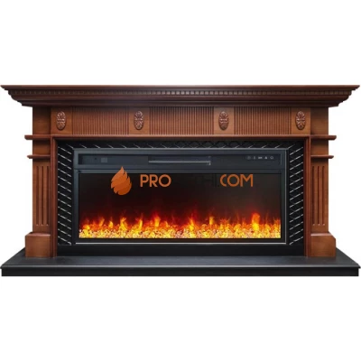 Каминокомплект Royal Flame Carlyle - Орех с черным с очагом Vision 42 LED