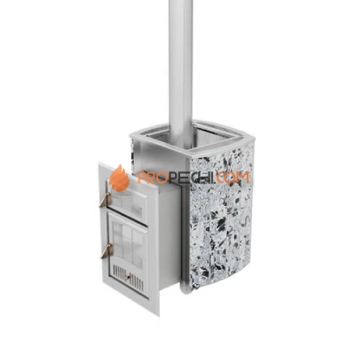 Дровяная печь для бани Инжкомцентр ВВД Чародейка М (серпентинит Премиум)