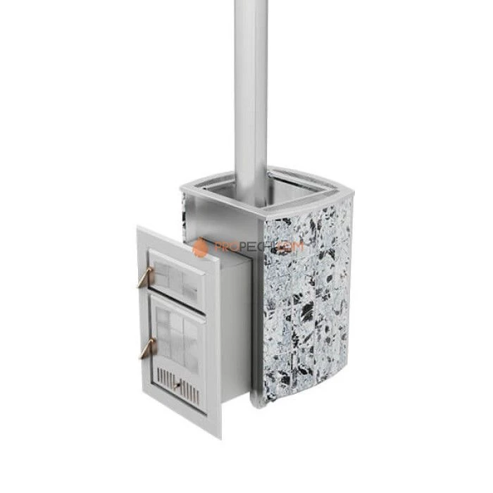 Дровяная печь для бани Инжкомцентр ВВД Чародейка М (серпентинит Премиум)