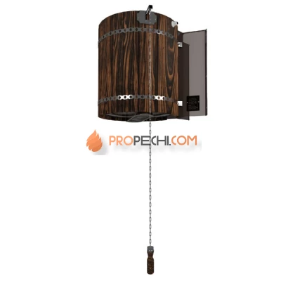 Обливное устройство Инжкомцентр ВВД Ливень ПРО с деревянным обрамлением лиственница темная