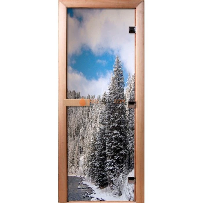 Дверь для бани DoorWood Фотопечать А095, 2000x600 мм