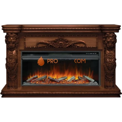 Каминокомплект Royal Flame Windsor 42 - Темный дуб с очагом Vision 42 LOG LED