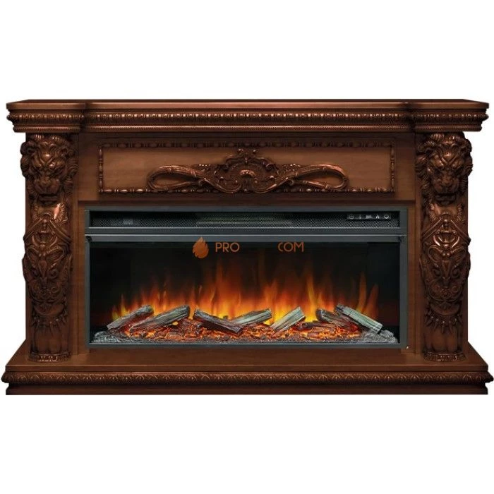 Каминокомплект Royal Flame Windsor 42 - Темный дуб с очагом Vision 42 LOG LED