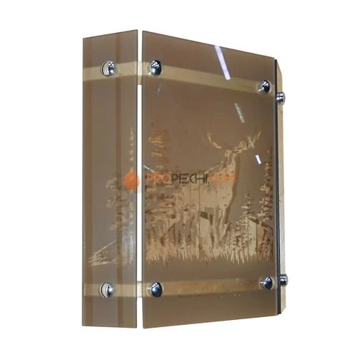 Абажур угловой Лось 3 стекла