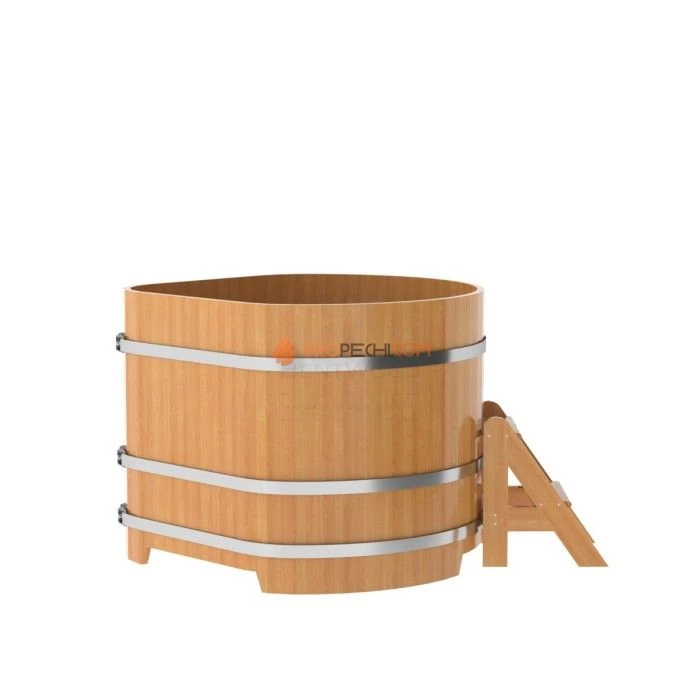 Купель BentWood угловая из натуральной лиственницы 1,19х1,19