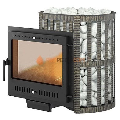 Печь для бани Везувий Легенда Ковка 22 Панорама "М"