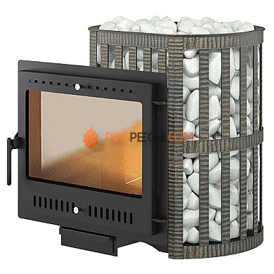 Печь для бани Везувий Легенда Ковка 22 Панорама "М"