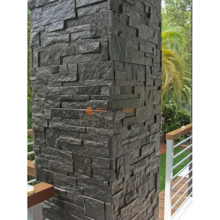 Панель Модерн Кварцит Чёрный (350х180мм) упак. (6шт/0,378м2)