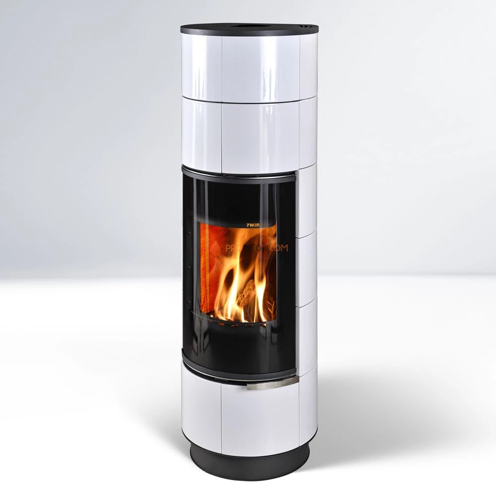 Печь-камин Thorma DELIA Plus Ceramic, черный/белая