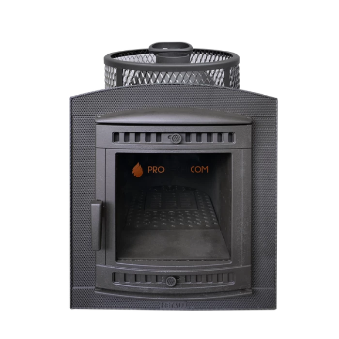 Чугунная печь для бани Атмосфера с сеткой до 22 м³