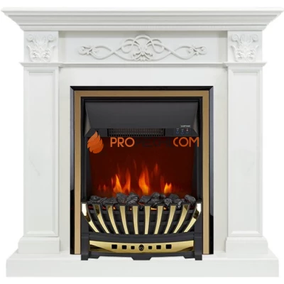 Каминокомплект Royal Flame Verona - Белый дуб с очагом Aspen Gold