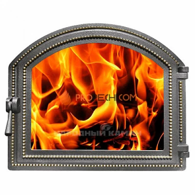 Дверка каминная 217 (бронза) 410x350 мм