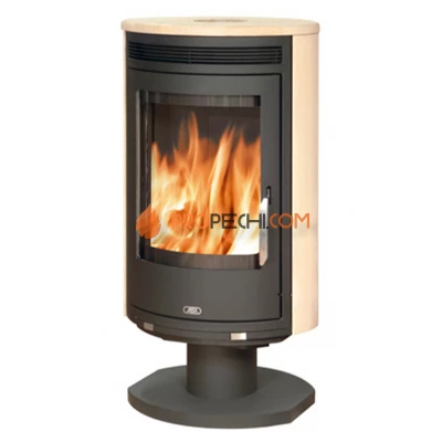 Печь-камин ABX Arktis 8 поворотный черная мокка крем