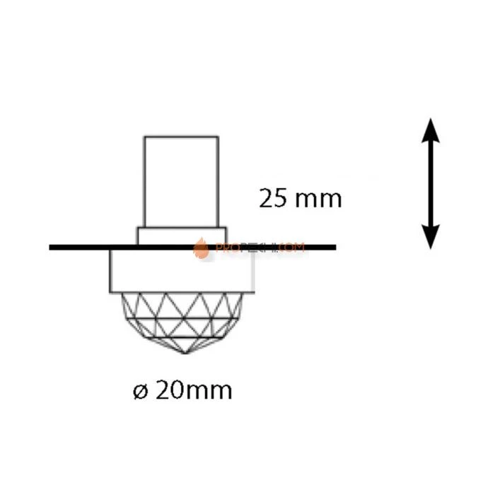 Набор хрустальных насадок Cariitti CR20 Kit 3 золото