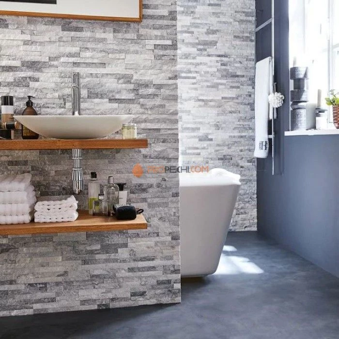 Панель Неоклассик бело-серый (600х150мм) упак. (6шт/0,54м2)