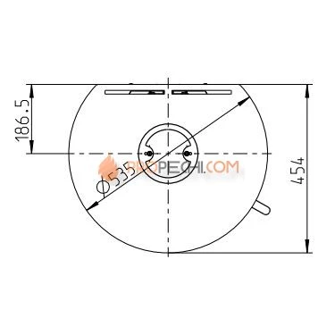 Печь-камин Thorma TOLEDO, черная
