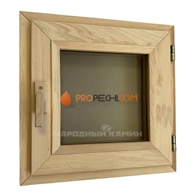 Woodson Окно для бани 50x60 стекло бронза, ольха