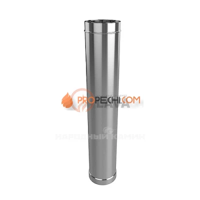 Труба-сэндвич 200/300, L=1000, нерж. 439 (0,8)/439 (0,5) (ПЕРЛИТ)