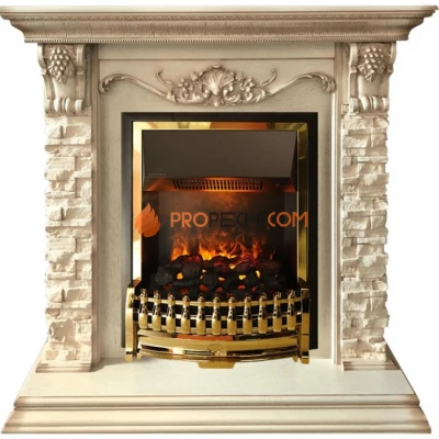 Каминокомплект Dimplex Adriana - Cлоновая кость с очагом Atherton