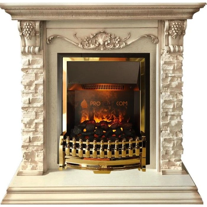 Каминокомплект Dimplex Adriana - Cлоновая кость с очагом Atherton