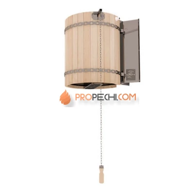 Обливное устройство Инжкомцентр ВВД Ливень ПРО с деревянным обрамлением светлое дерево