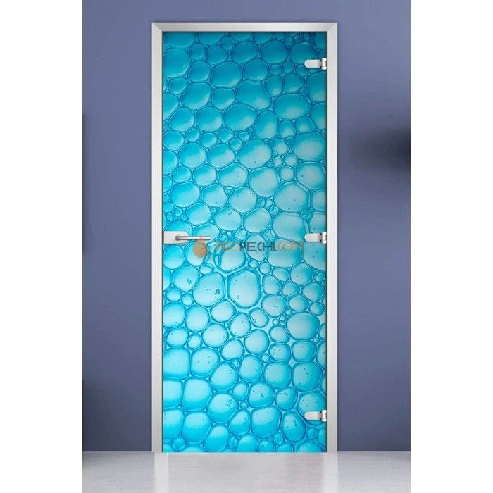 Стеклянная межкомнатная дверь DoorWood с фотопечатью Textures-07, 2000х700 мм