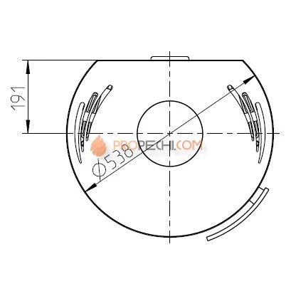Печь-камин Thorma ATIKA Plus Ceramic, черная