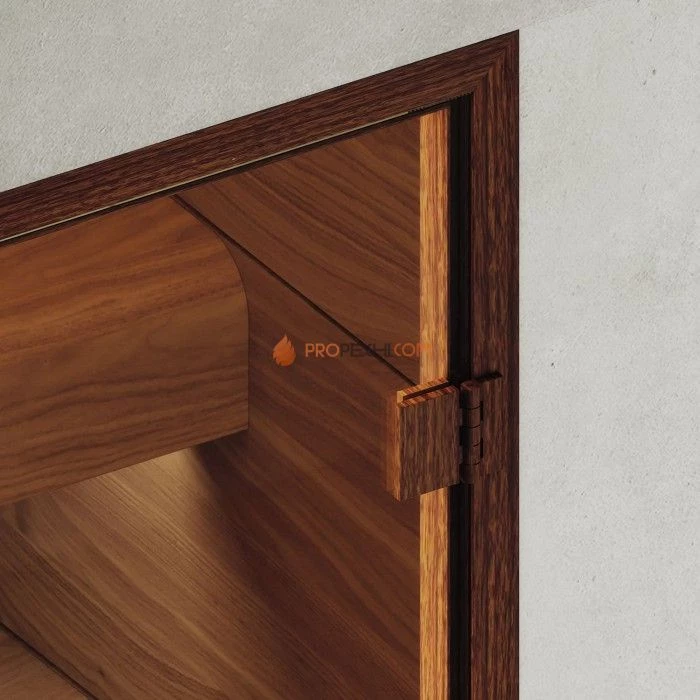 Дверь для хамама DoorWood АРТ Wood 41 Сатин, 2100x700 мм