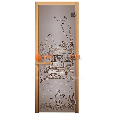 1900х700 мм "Банька" сатин матовая, правая