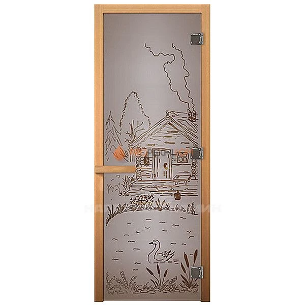 1900х700 мм "Банька" сатин матовая, правая