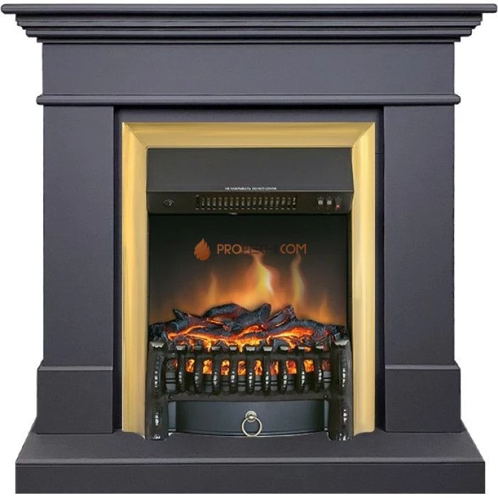 Каминокомплект Royal Flame California SFT (Разборный) - Серый графит с очагом Fobos FX Brass