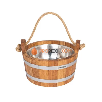 Шайка Woodson с нержавеющей вставкой, 3,5 л, дуб