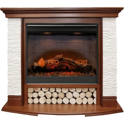 Каминокомплект Dimplex Country - Орех/Сланец белый с очагом Symphony 26 inch DF2608-INT