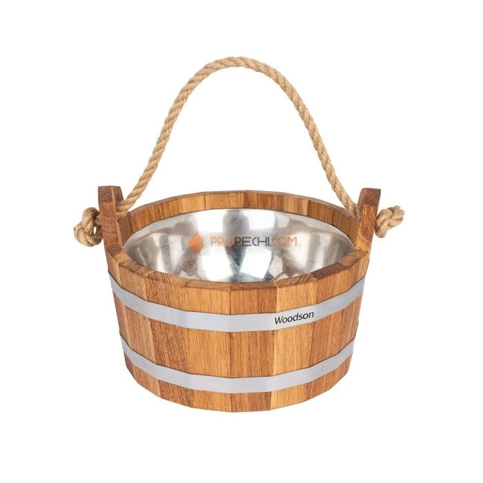 Шайка Woodson с нержавеющей вставкой, 3,5 л, дуб