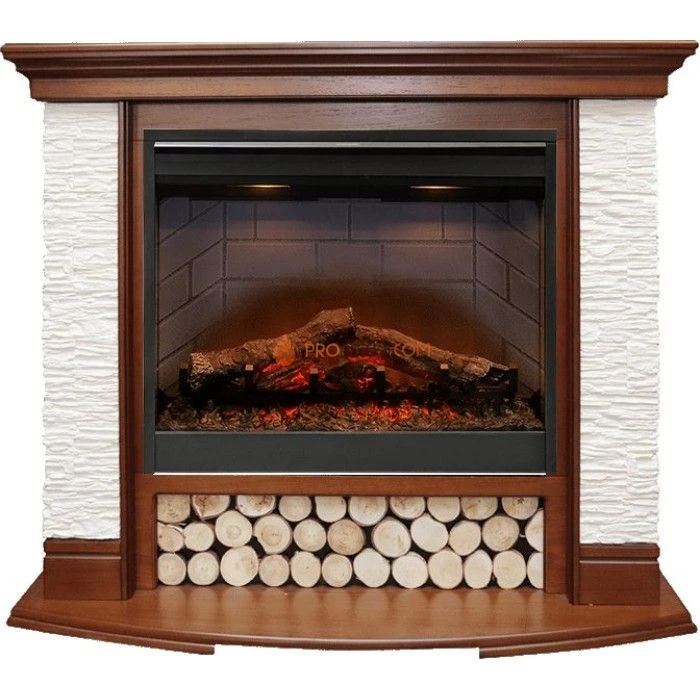 Каминокомплект Dimplex Country - Орех/Сланец белый с очагом Symphony 26 inch DF2608-INT