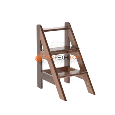 Лесенка BentWood для купели 3 ступени из мореной лиственницы