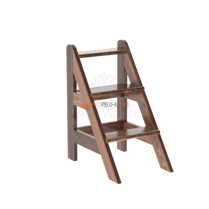 Лесенка BentWood для купели 3 ступени из мореной лиственницы