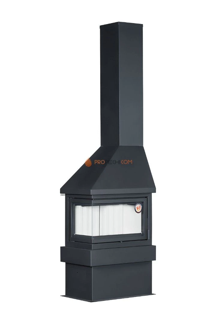 Камин ЭкоКамин Прага Угловая левый белый шамот